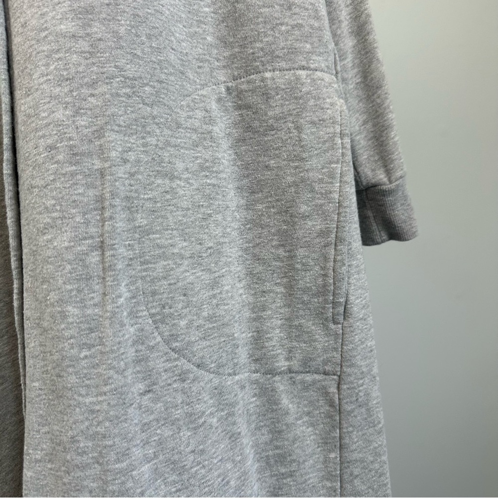 Gray Long Button-Up Robe - Picture 9 of 17